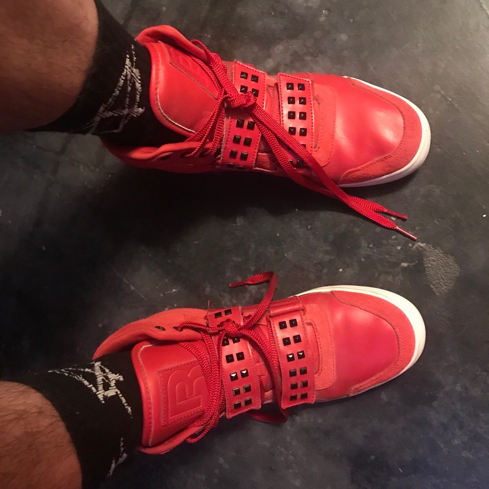 Dope! RED-Reebok high tops..size: 8.5.